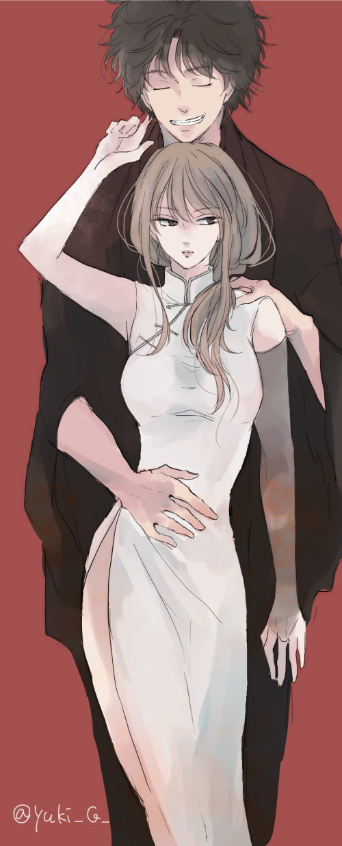 sakamoto tatsuma and mutsu (gintama) drawn by azu_ry5