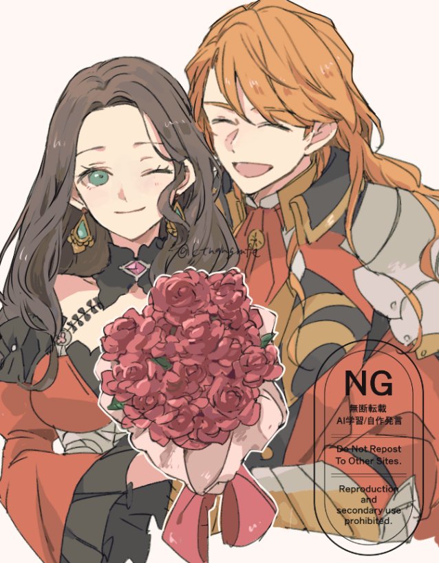 dorothea arnault and ferdinand von aegir (fire emblem and 1 more) drawn by tenjin_(ahan)