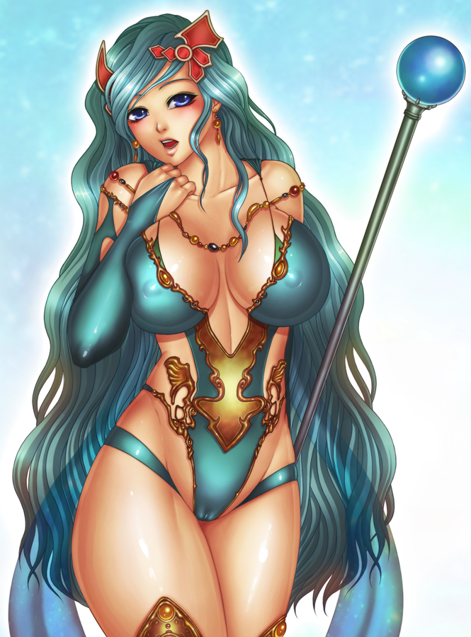 rydia (final fantasy and 2 more) drawn by momoman_(pink_voltage)