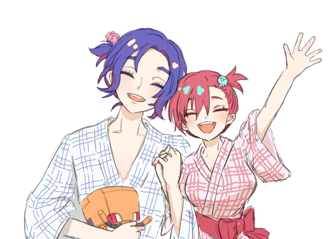 amate yuzuriha, shuji ito, and conch (gundam and 1 more) drawn by mimosaamola