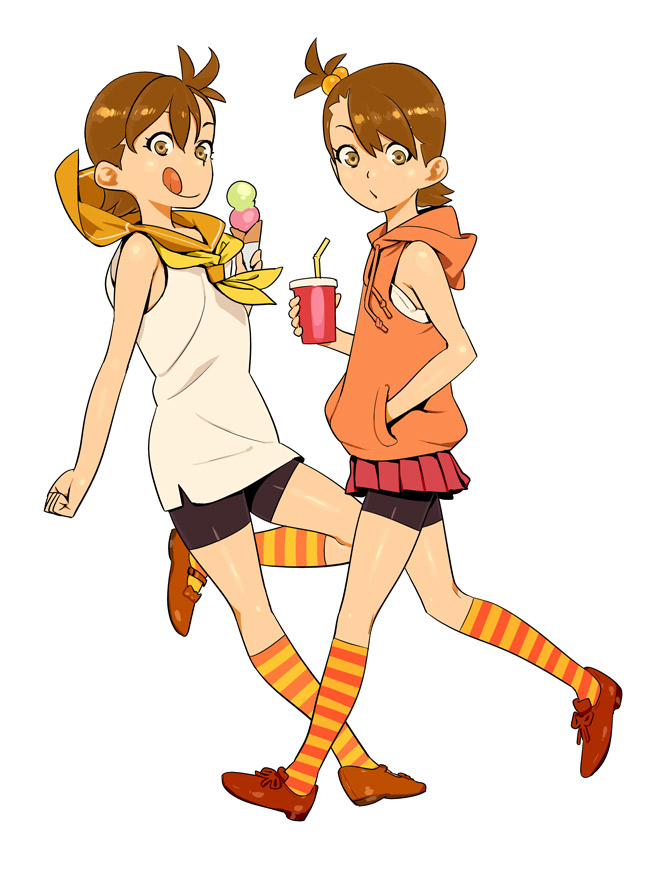 futami mami and futami ami (idolmaster and 1 more) drawn by hamanasu