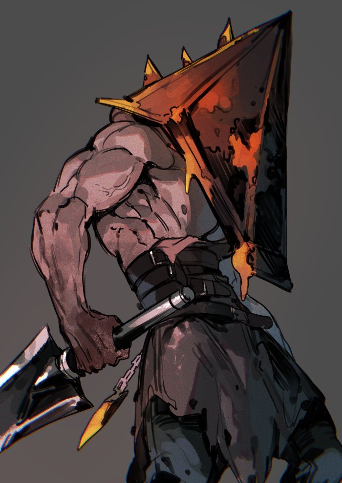 pyramid head (silent hill and 1 more) drawn by azaya_(kuroi_azaya)