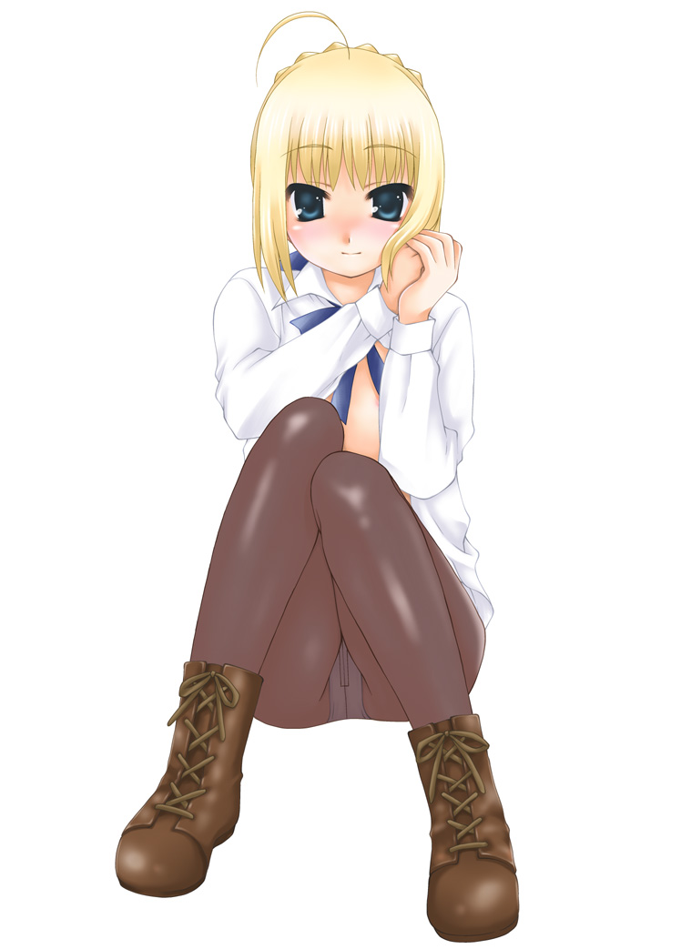artoria pendragon and saber (fate and 1 more) drawn by akiko-sou