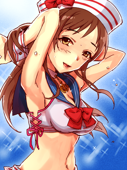 nitta minami (idolmaster and 1 more) drawn by arumaji_(kiss_kill_lila)