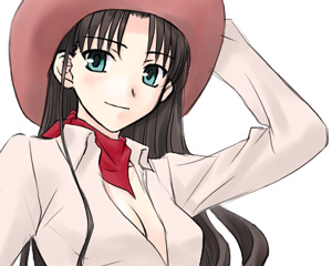 tohsaka rin (fate and 1 more) drawn by boribeya