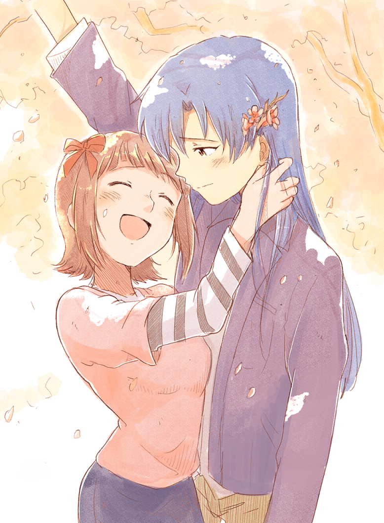 kisaragi chihaya and amami haruka (idolmaster) drawn by tsubobot