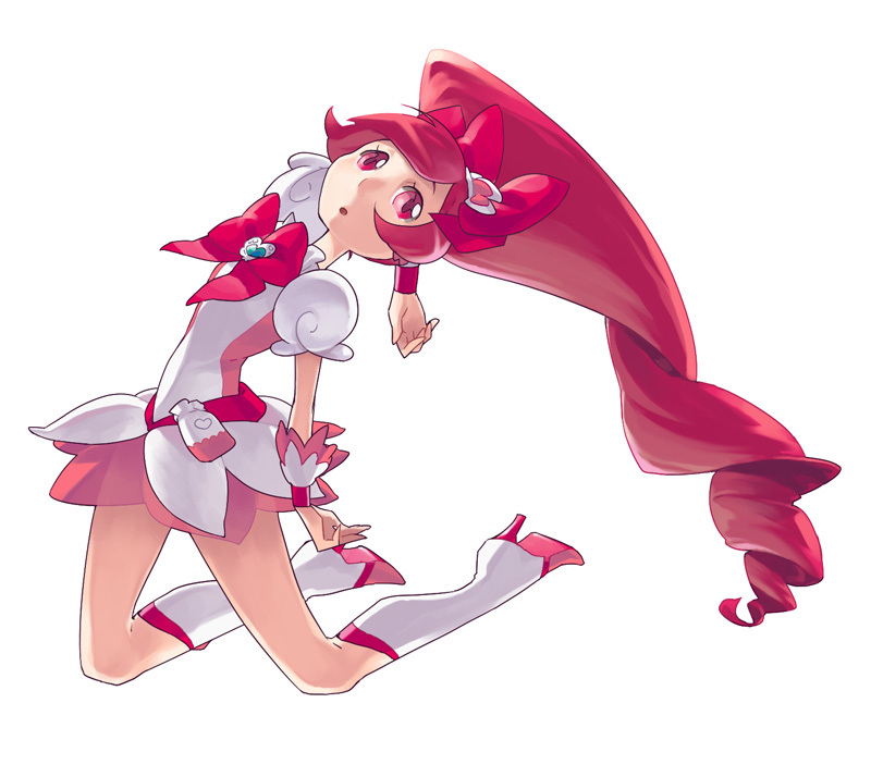 hanasaki tsubomi and cure blossom (precure and 1 more) drawn by abe_(f!mixture)