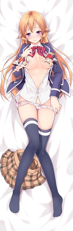 nakiri erina and yukihira souma (shokugeki no souma) drawn by ello
