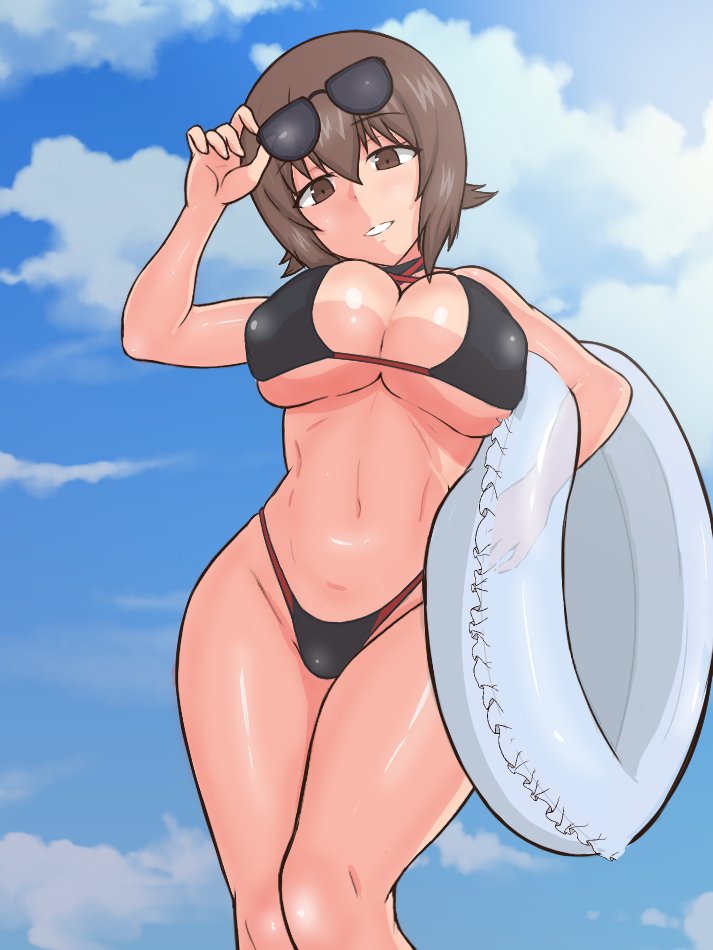 nishizumi maho (girls und panzer) drawn by 1_yj12
