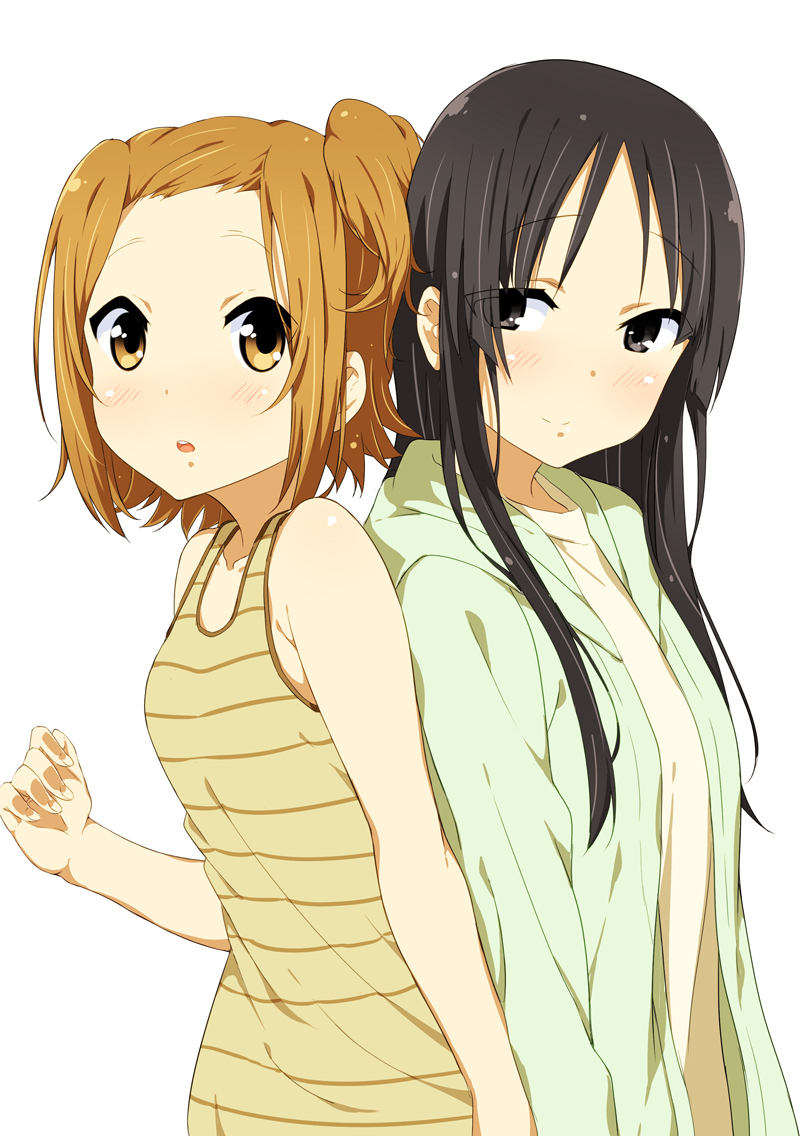 akiyama mio and tainaka ritsu (k-on!) drawn by girock