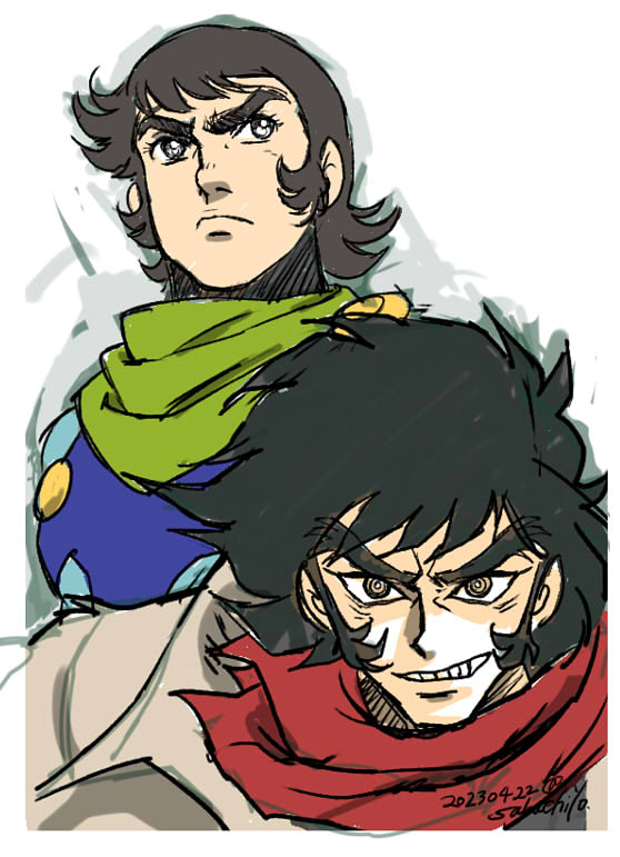nagare ryoma (getter robo and 1 more) drawn by sabachiyo_land