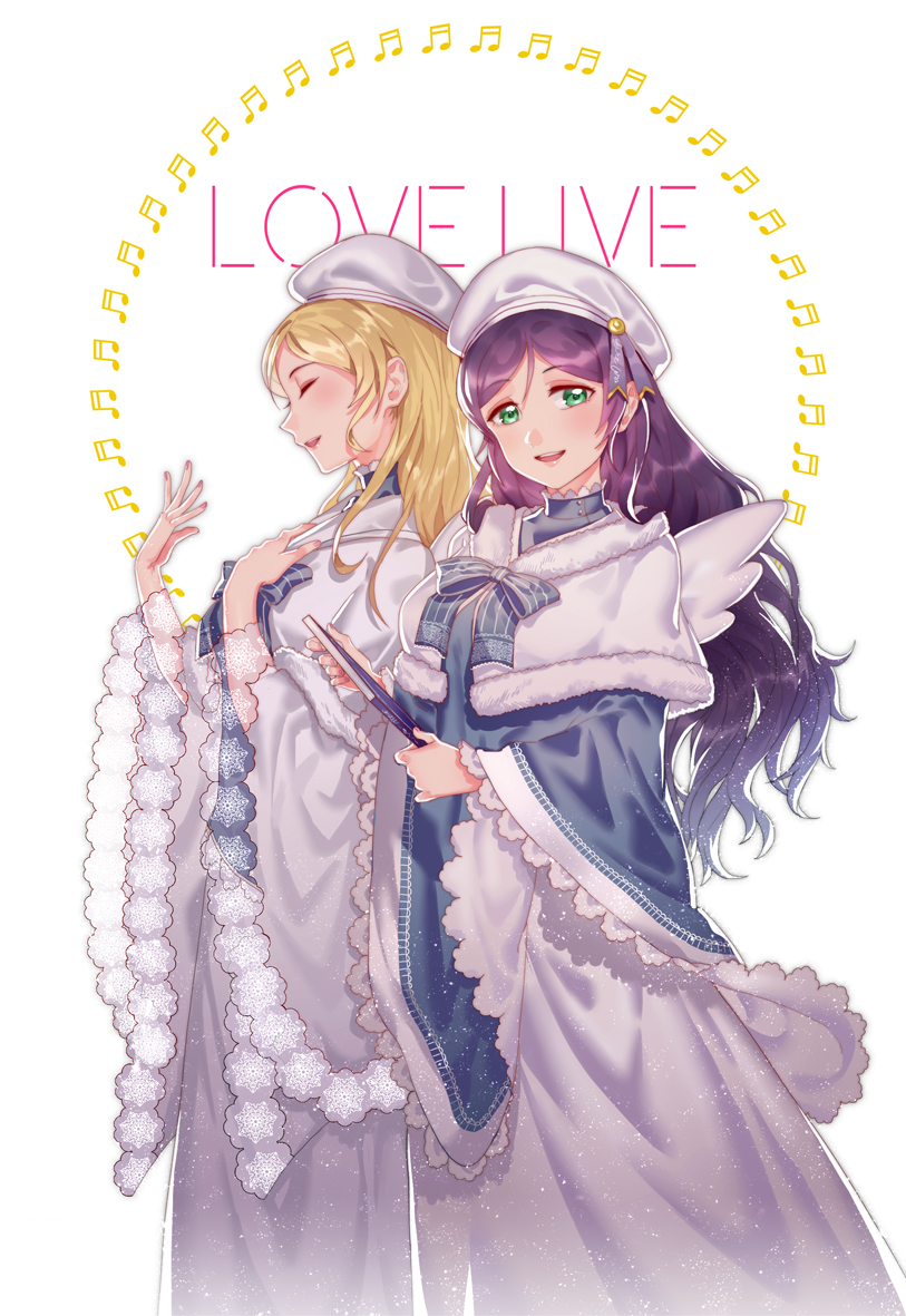 tojo nozomi and ayase eli (love live! and 2 more) drawn by majiang