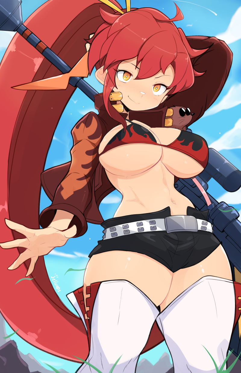 yoko littner and boota (tengen toppa gurren lagann) drawn by jellcaps