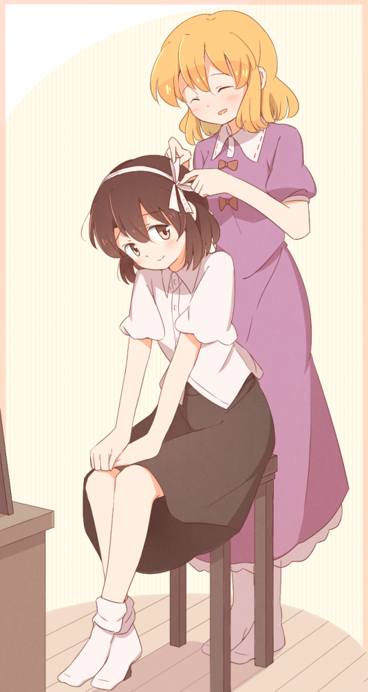 usami renko and maribel hearn (touhou and 1 more) drawn by unagi_sango