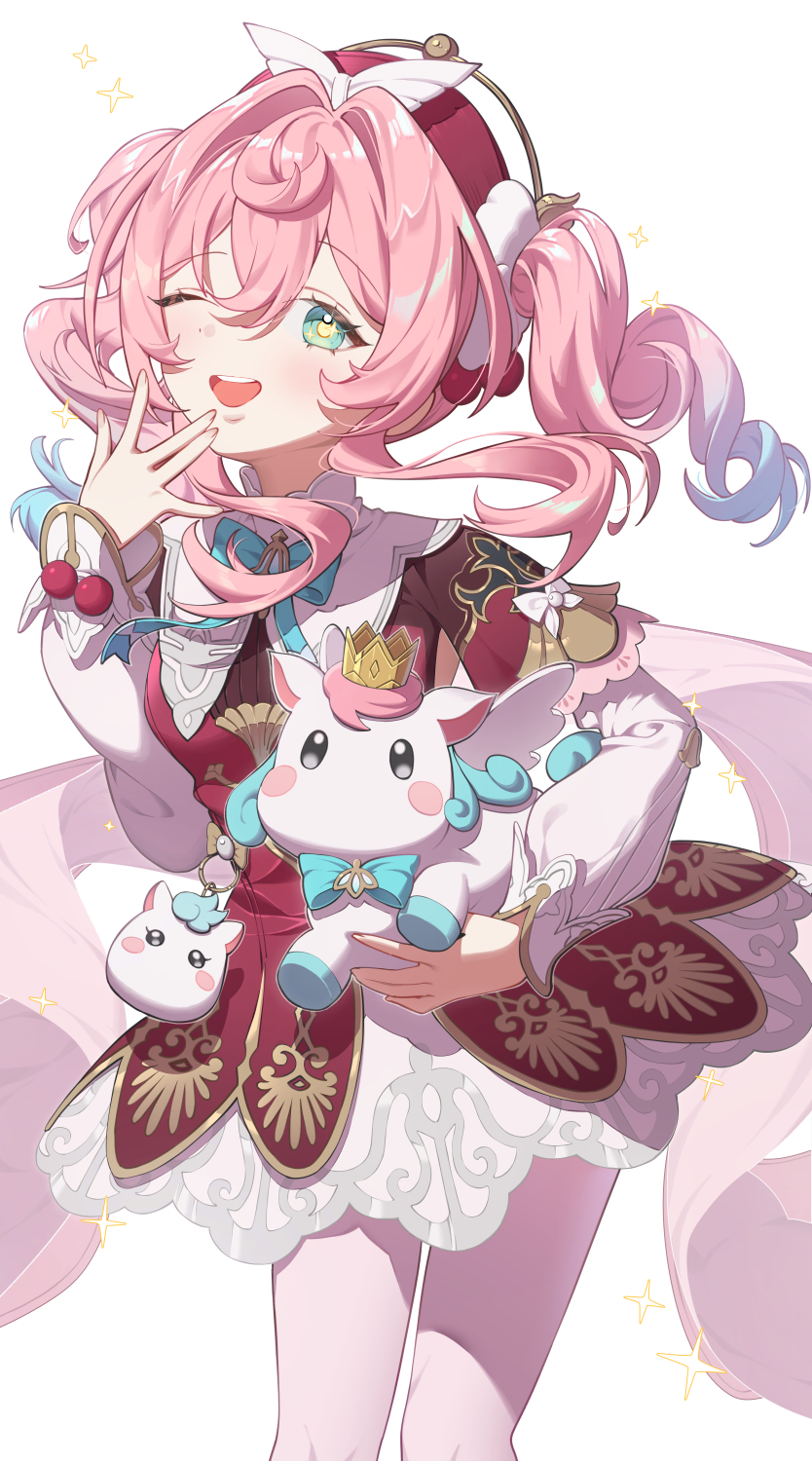 hyacine and little ica (honkai and 1 more) drawn by chyanu