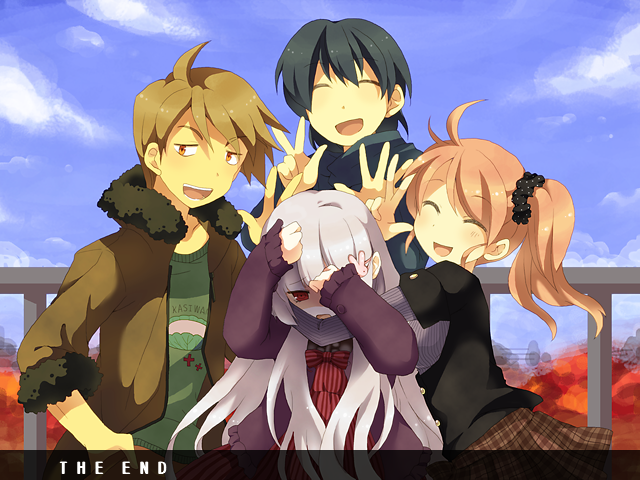 irisu kyouko, uujishima satoshi, edogawa takeru, and age hatori (irisu shoukougun!) drawn by kiris
