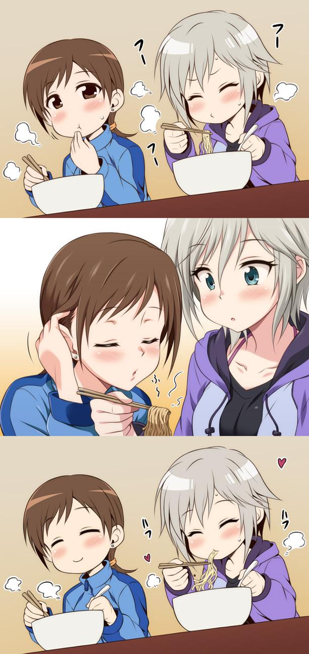 nitta minami and anastasia (idolmaster and 1 more) drawn by uraichishi