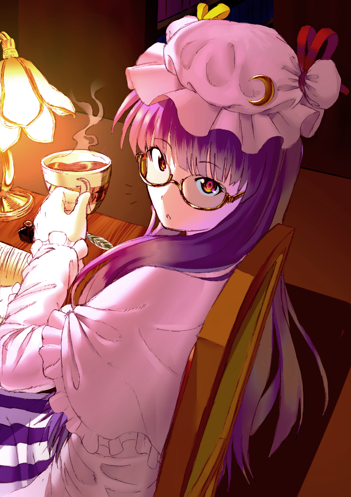 patchouli knowledge (touhou) drawn by blew_andwhite