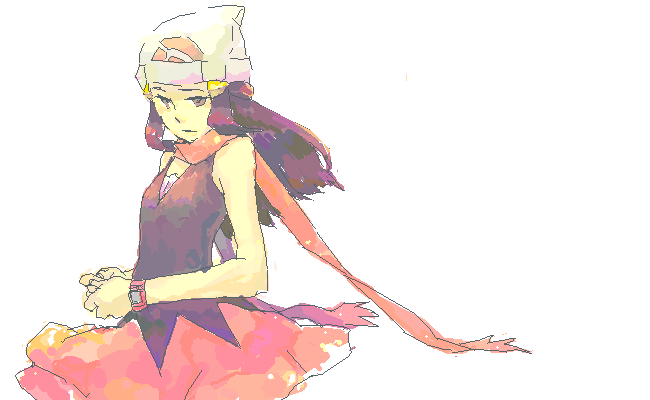 dawn (pokemon and 1 more) drawn by taoru_(t_kiji)