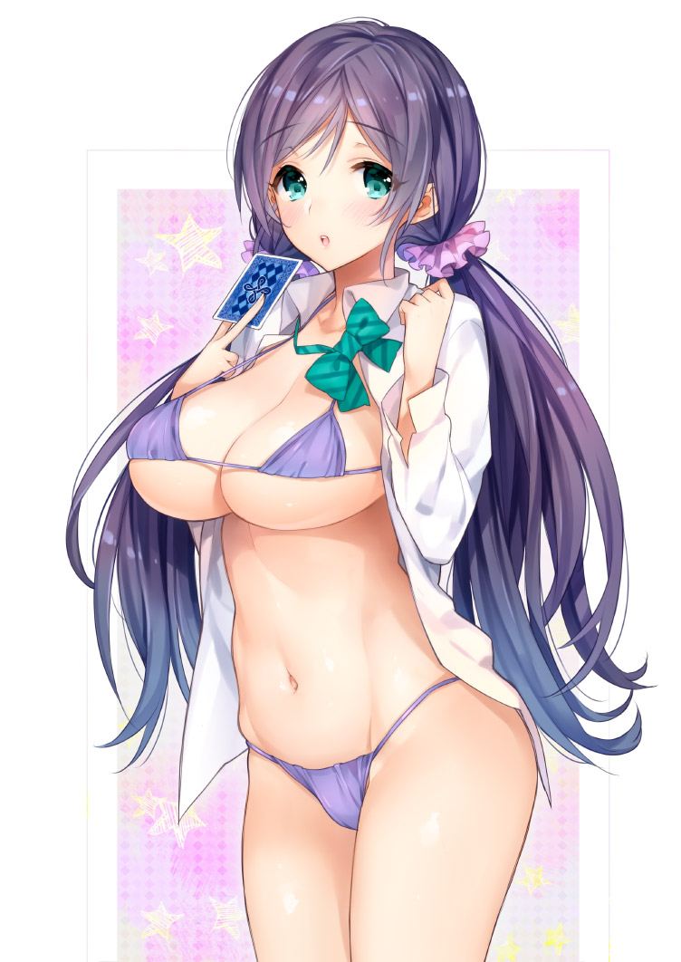 tojo nozomi (love live! and 1 more) drawn by kaguyuzu
