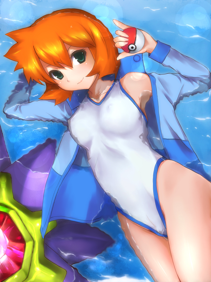 misty and starmie (pokemon and 1 more) drawn by kuku_px