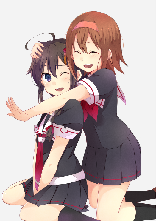 shigure and shiratsuyu (kantai collection) drawn by yukichi_(eikichi)