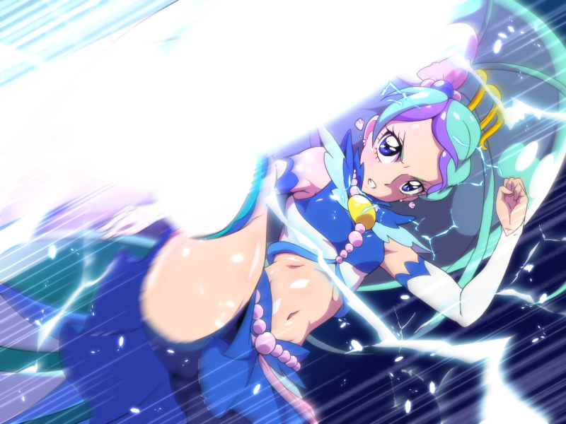kaidou minami and cure mermaid (precure and 1 more) drawn by tj-type1