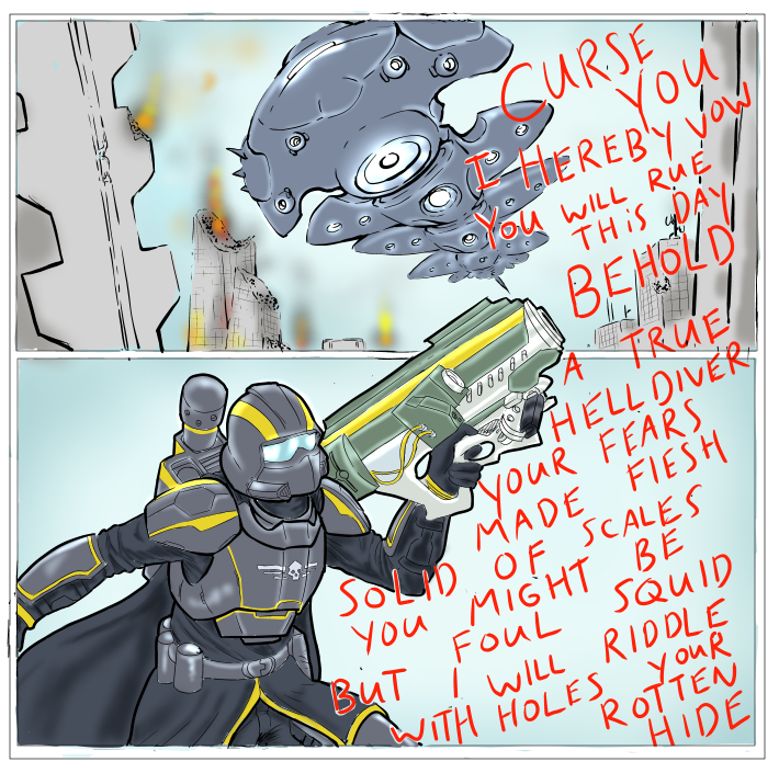 helldiver and drake warrior igon (elden ring and 2 more) drawn by deusregalia