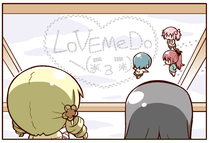 akemi homura, kaname madoka, miki sayaka, sakura kyoko, and tomoe mami (mahou shoujo madoka magica and 3 more) drawn by gerotan