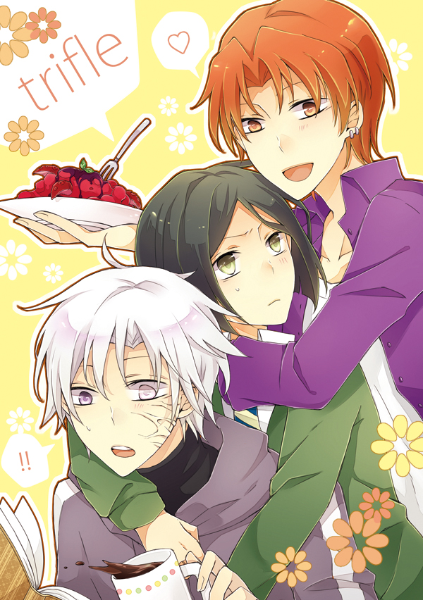 waver velvet, matou kariya, and uryuu ryuunosuke (fate and 1 more) drawn by iyu_(panna)