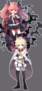 krul tepes and hyakuya mikaela (owari no seraph) drawn by drac.