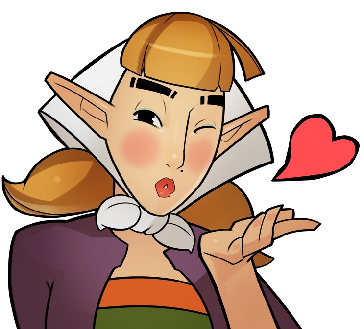 jacqueline (the legend of zelda and 1 more) drawn by splashbrush
