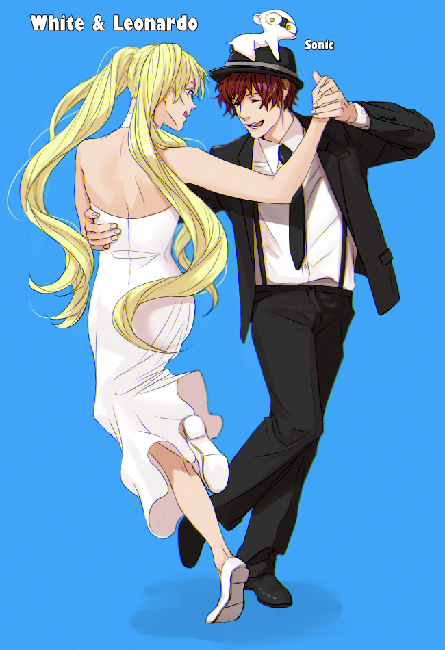 leonardo watch, white, and sonic speed monkey (kekkai sensen) drawn by kris_yang