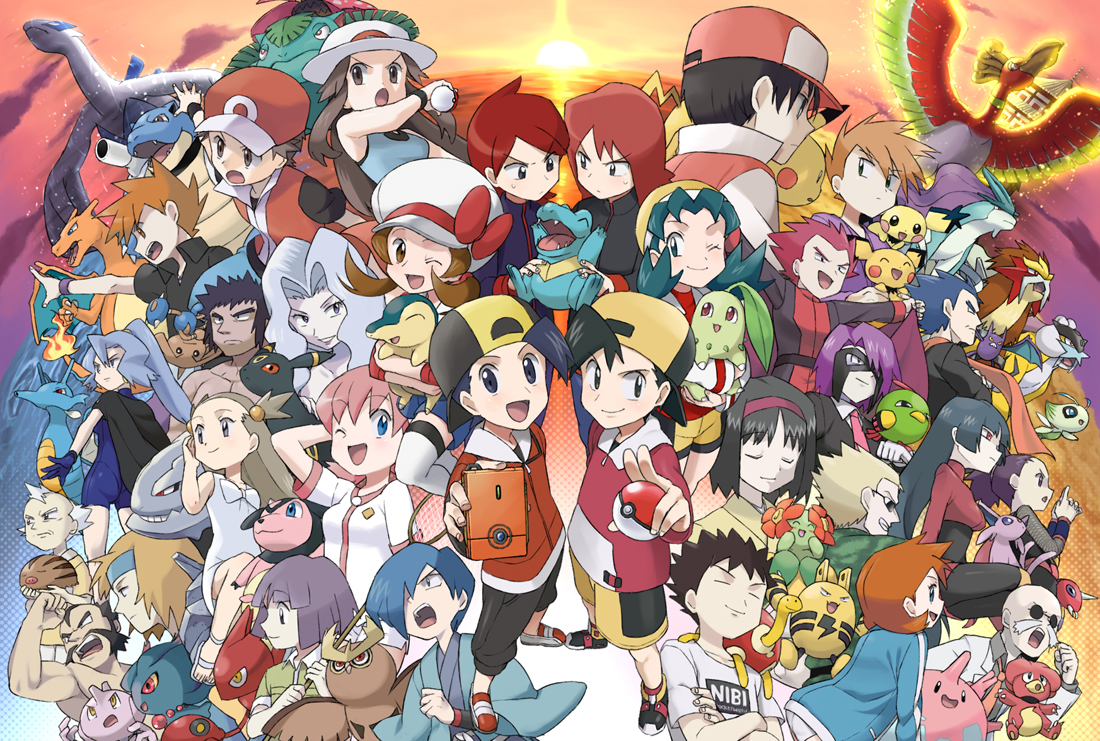 Pikachu Red Misty Ethan Blue Oak And 57 More Pokemon And 6 More Drawn By Koma Yoichi Danbooru