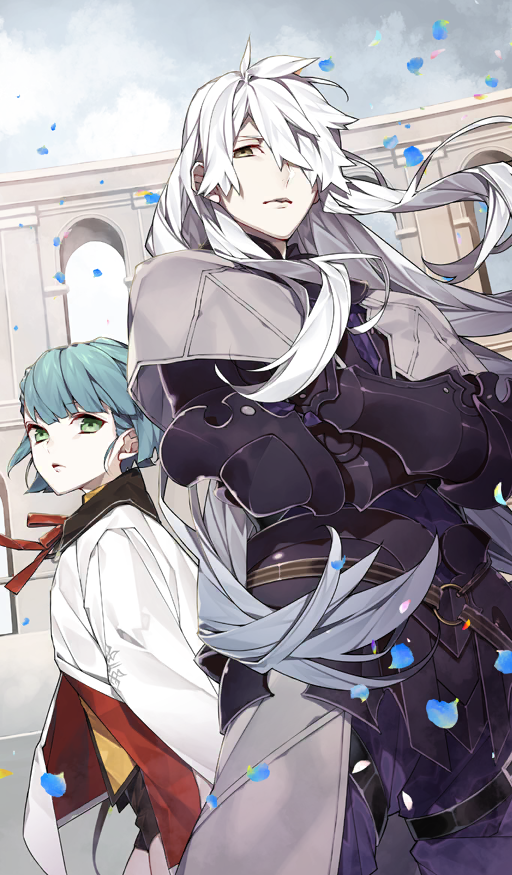 galahad, galahad alter, and koharu f riedenflaus (fate and 2 more) drawn by teita_(88_taho)