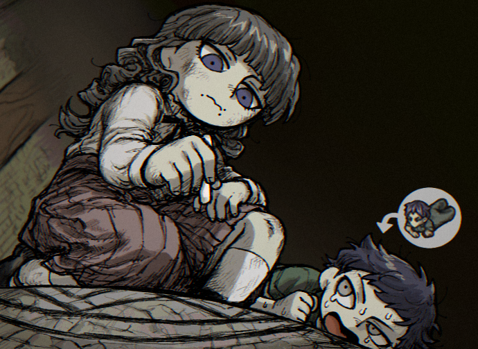 marina and levi (fear & hunger and 1 more) drawn by sm2_hokke