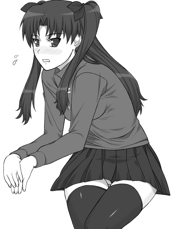 tohsaka rin (fate and 1 more) drawn by shichimenchou