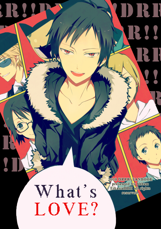 orihara izaya, sonohara anri, heiwajima shizuo, celty sturluson, ryuugamine mikado, and 3 more (durarara!!) drawn by ham_(eikasiahhh)