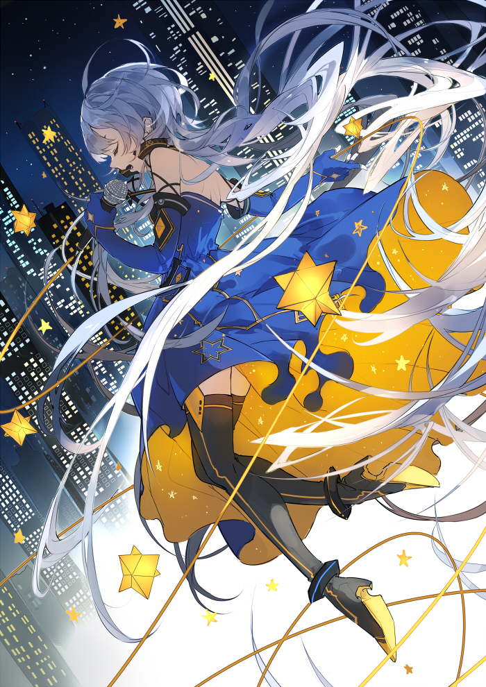 xingchen (vocaloid and 1 more) drawn by nine_(liuyuhao1992)