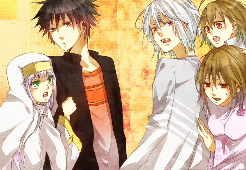 kamijou touma, accelerator, index, last order, and misaka worst (toaru majutsu no index and 1 more) drawn by bberry