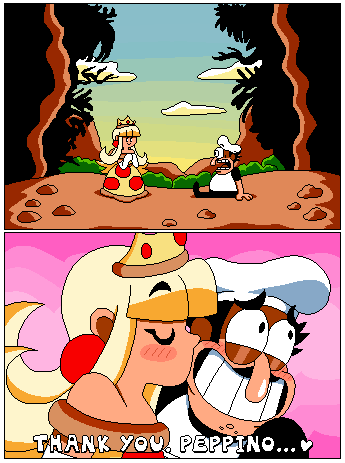 wario, peppino spaghetti, princess shokora, and pizza princess (original and 2 more) drawn by tinytoxicwaste101
