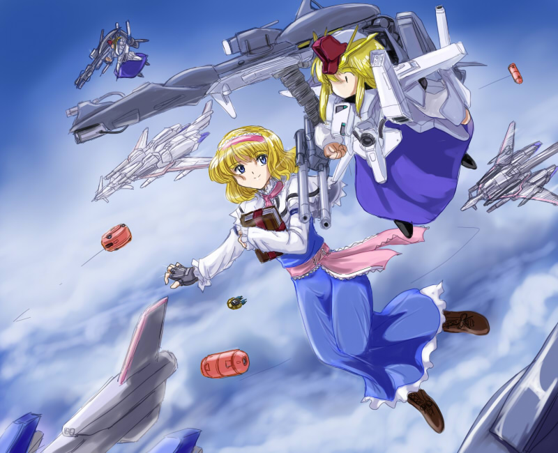 alice margatroid, shanghai doll, asshimar, fazz, and z plus (touhou and 2 more) drawn by flx