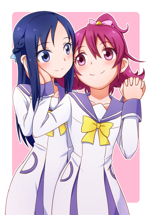 hishikawa rikka and aida mana (precure and 1 more) drawn by minu