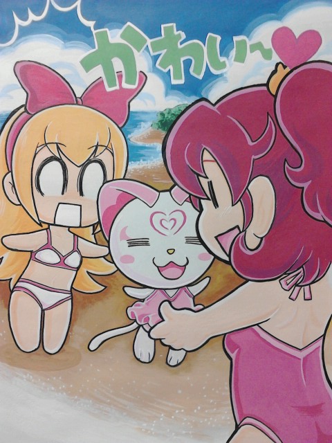 aida mana, regina, and hummy (precure and 2 more) drawn by hijikata_etsuo