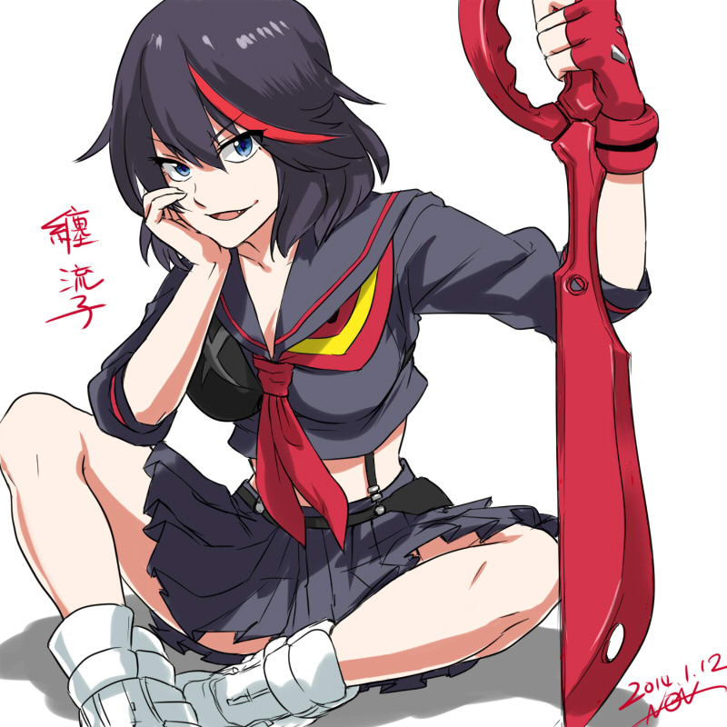 matoi ryuuko and senketsu (kill la kill) drawn by non_(nonzile)
