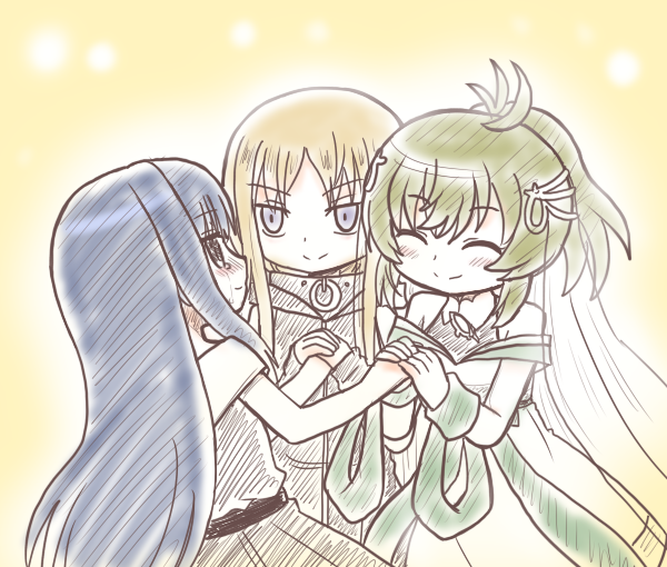 nanami yachiyo, yukino kanae, and anna mel (mahou shoujo madoka magica and 1 more) drawn by reverse_(bluefencer)