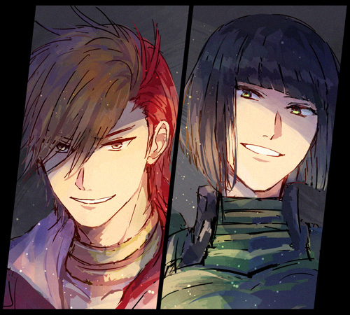 shima sakon and shibata katsuie (sengoku basara) drawn by toruglose