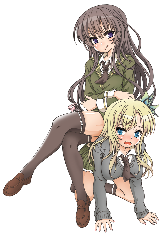 kashiwazaki sena and mikazuki yozora (boku wa tomodachi ga sukunai) drawn by lovechui