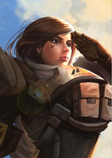 pharah and security chief pharah (overwatch and 1 more) drawn by nagarekage