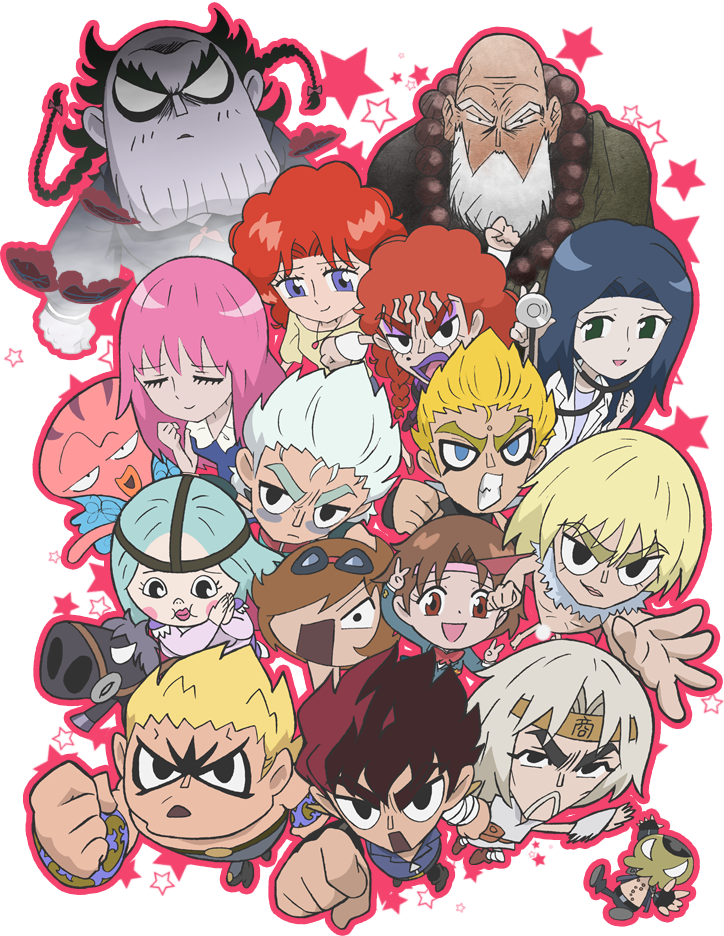 kenshiro, raoh, toki, jagi, rei, and 12 more (hokuto no ken and 1 more)